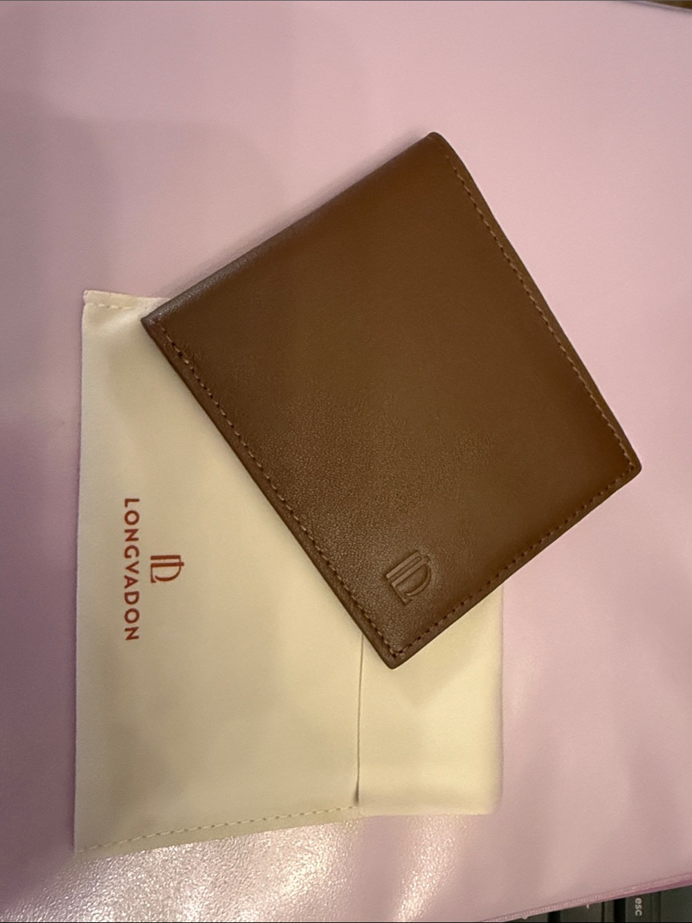 Brown Leather Slim Card & Key Holder